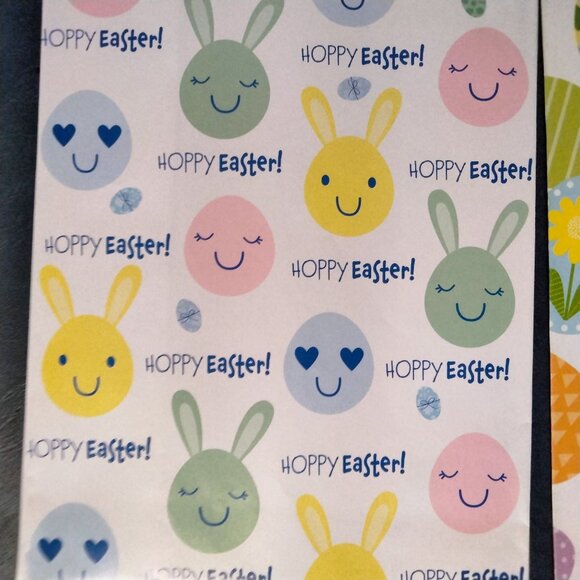 Way to Celebrate Hoppy Happy Easter Egg Treat Bags Paper Bunnies Rabbit lot 3 - Picture 5 of 15